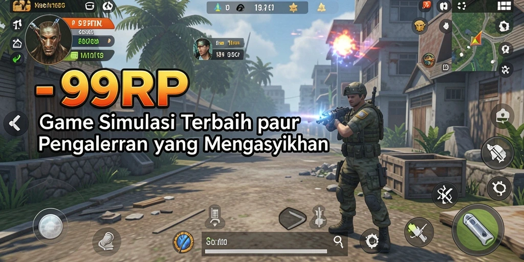 Screenshot gameplay 99RP menampilkan aksi seru dan interaksi pemain.