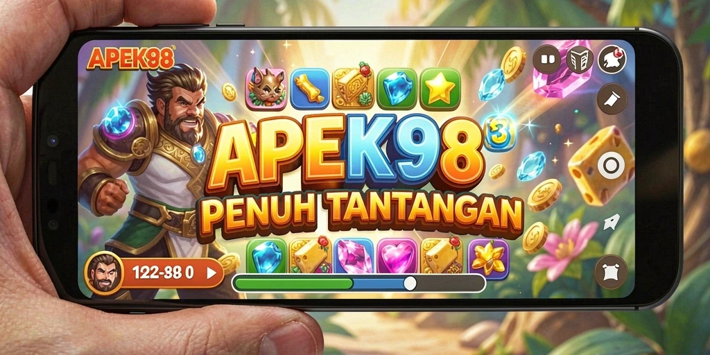 Tampilan gameplay menarik dari APEK88 dengan berbagai level Match-3.