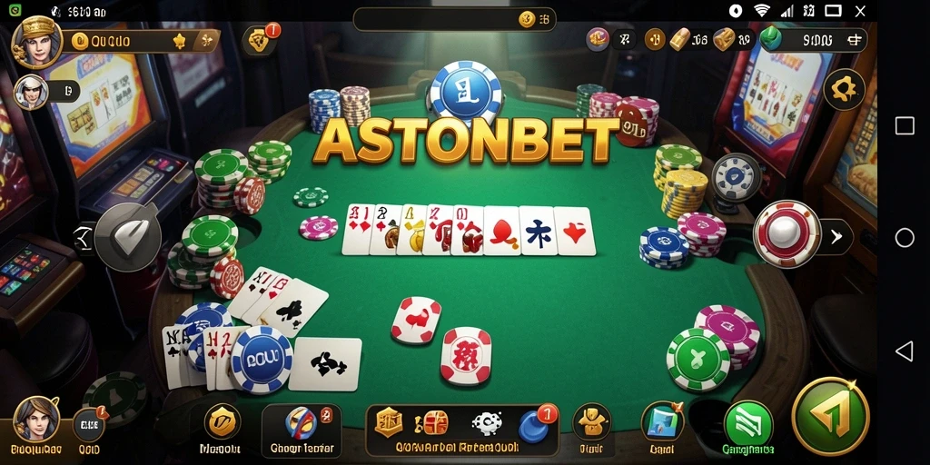 Screenshot utama ASTONBET menampilkan antarmuka permainan QiuQiu yang menarik.