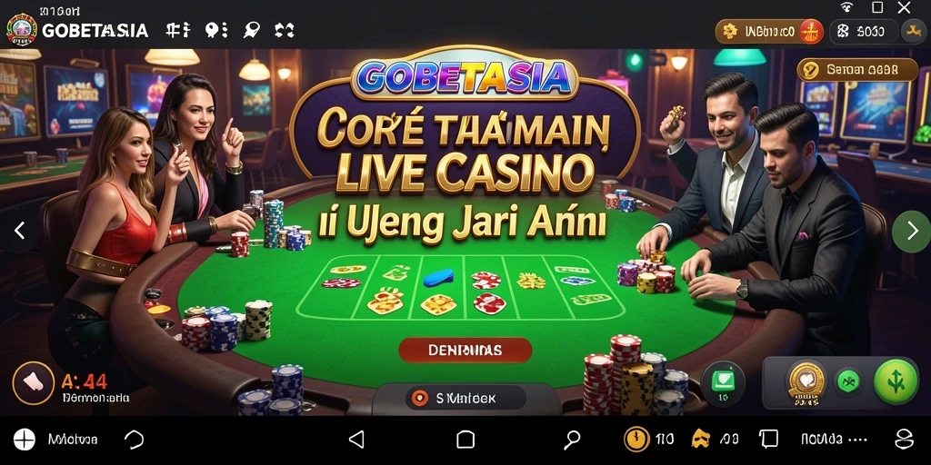 Gameplay Live Casino yang mengasyikkan dengan dealer profesional.