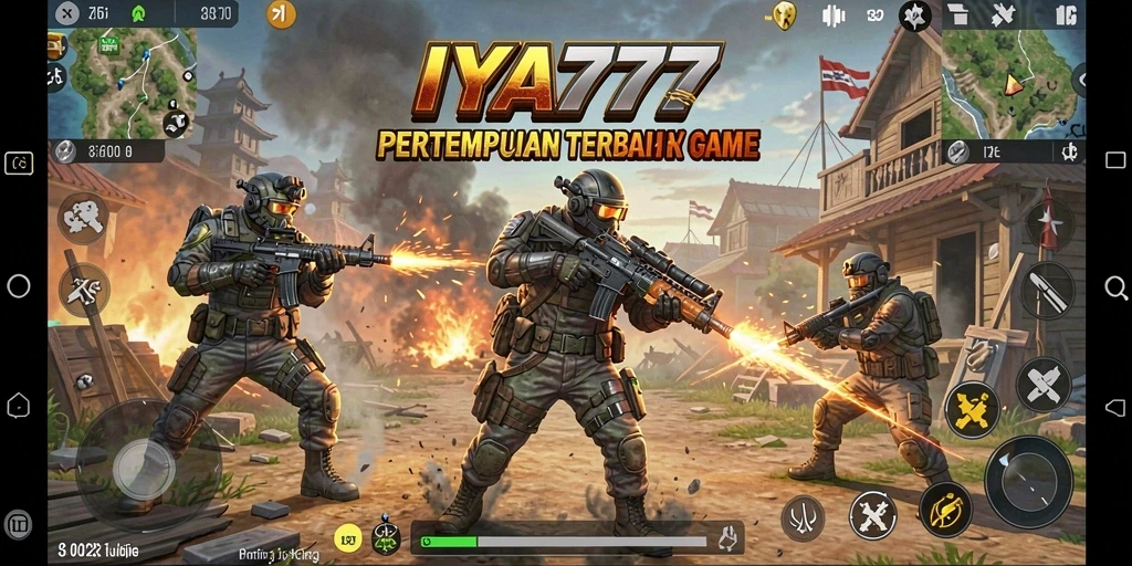 Screenshot aksi seru dalam pertandingan Battle Royale IYA777.
