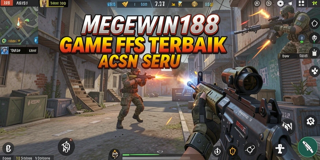 Screenshot MEGEWIN188 menampilkan momen seru gameplay FPS.