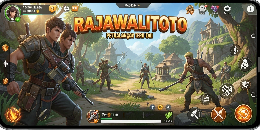 Tampilan gameplay seru di dunia terbuka RAJAWALITOTO.