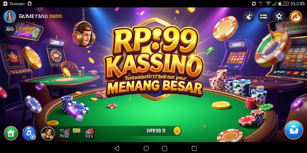 Tampilan menarik dari gameplay kasino di RP99.