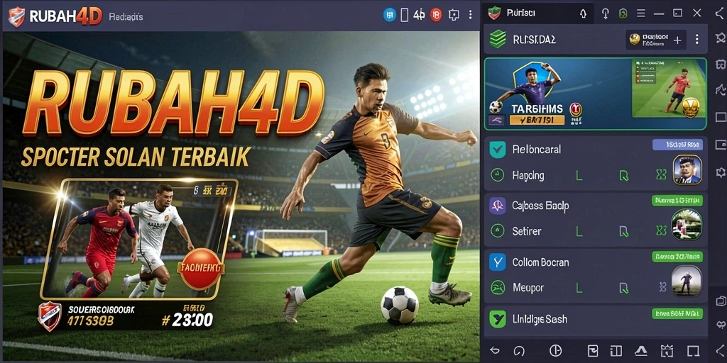 Tampilan antarmuka RUBAH4D saat memasang taruhan olahraga.